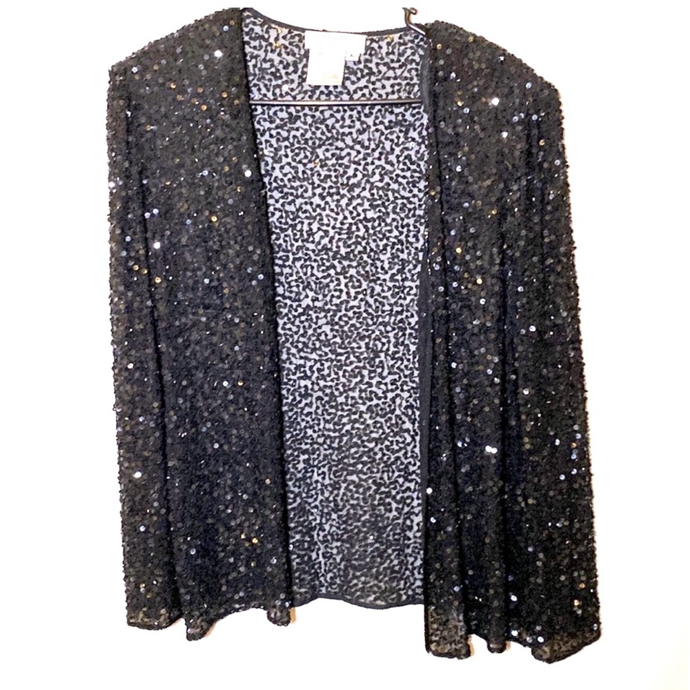 Vintage Adrianna Papell Evening Essentials 100% High Quality Sequins Size L